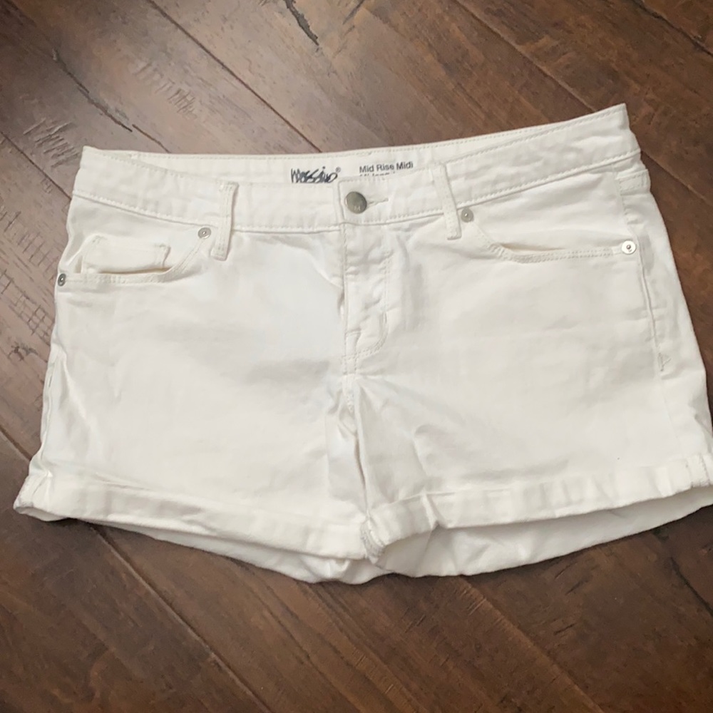 Mossimo white jean shorts